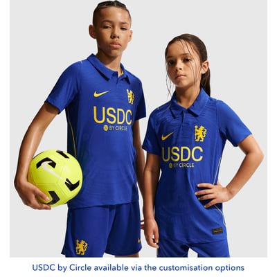 Chelsea Nike Home Aero-FIT Match Shirt 2026-27 - Kids