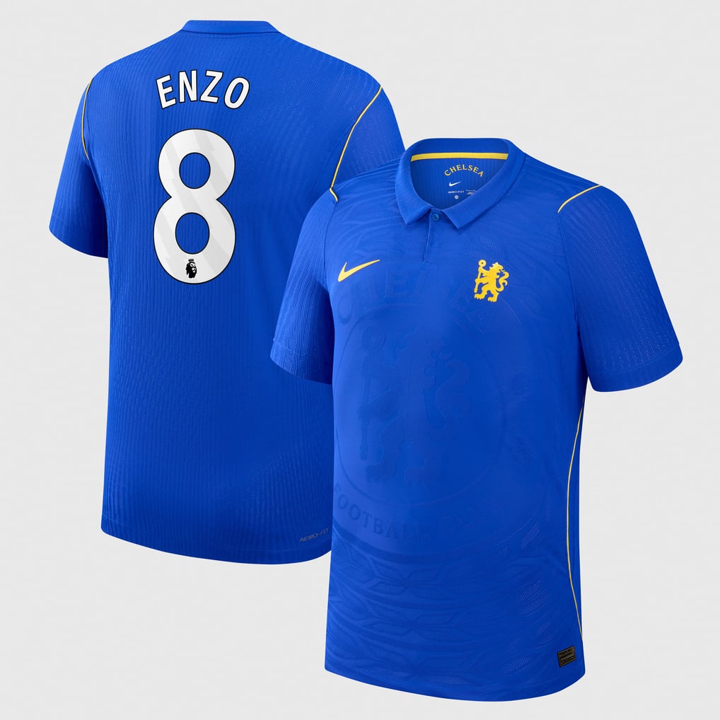 Chelsea Nike Home Aero-FIT Match Shirt 2026-27 with Enzo 8 printing