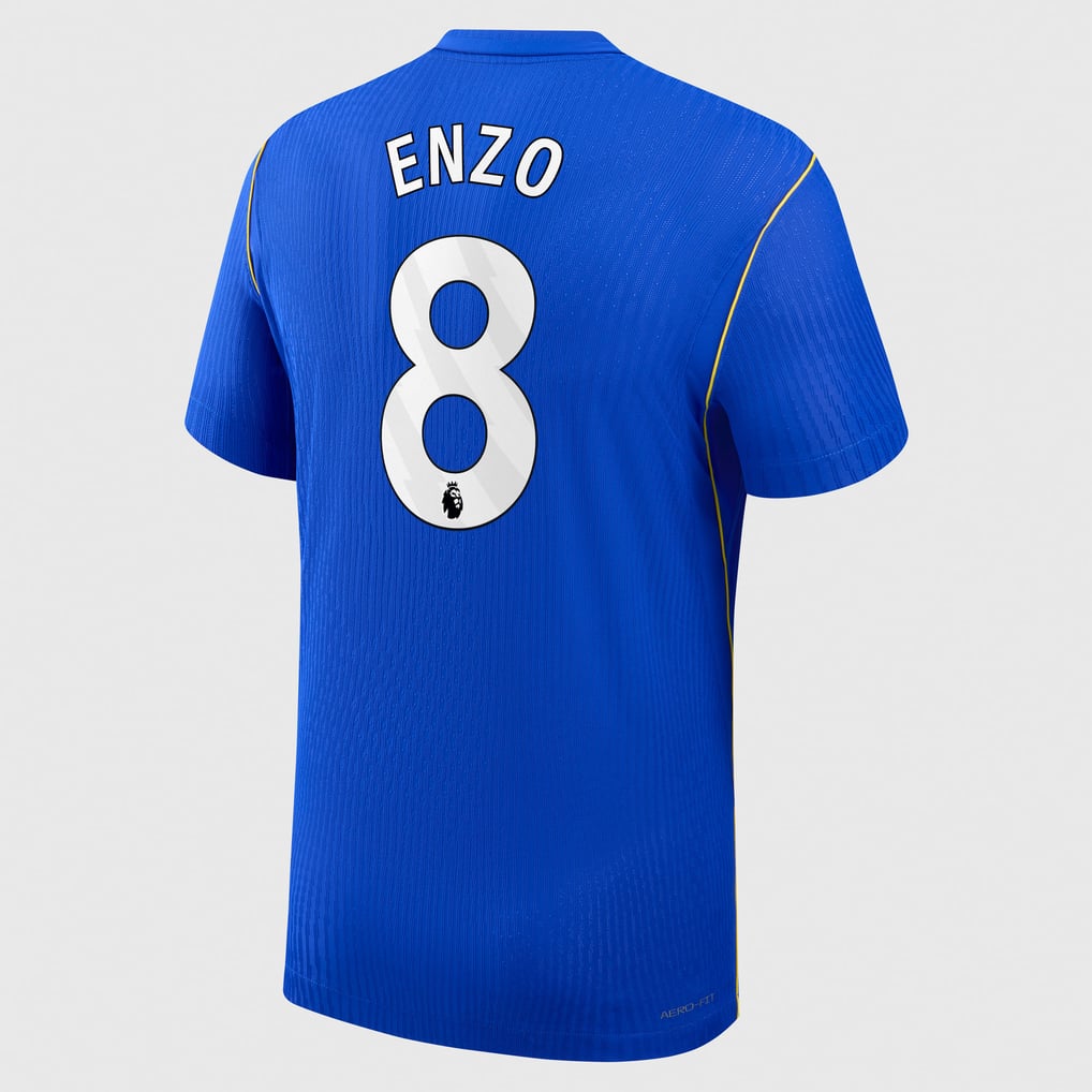 Chelsea Nike Home Aero-FIT Match Shirt 2026-27 with Enzo 8 printing