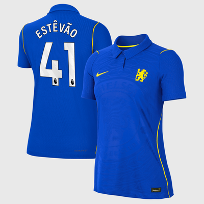 Chelsea Nike Home Aero-FIT Match Shirt 2026-27 - Womens with Estêvão 41 printing