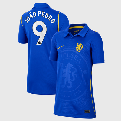 Chelsea Nike Home Stadium Shirt 2026-27 - Kids with João Pedro 9 printing