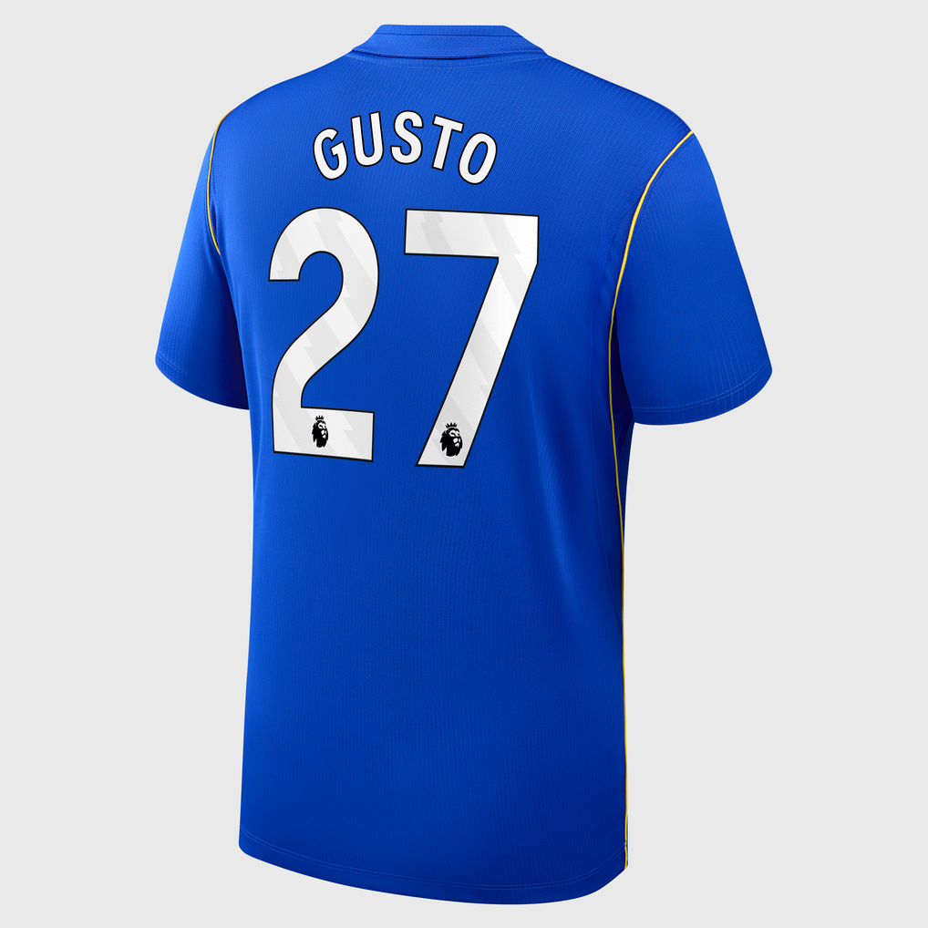 チェルシー ナイキ ホーム スタジアム シャツ 2026-27 Gusto 27 プリント