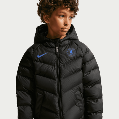 Chelsea Nike Hooded Down Jacket - Black - Kids