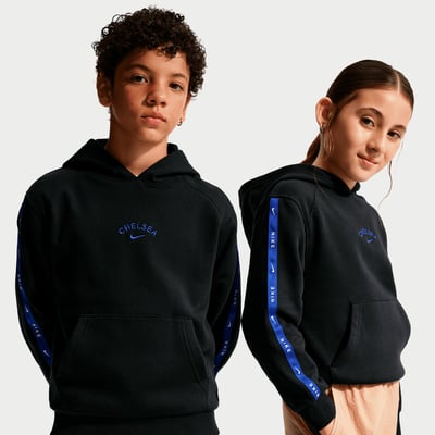Chelsea Nike Hoodie - Black - Kids