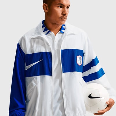 Chaqueta deportiva Chelsea Nike i96 Repel - Blanca