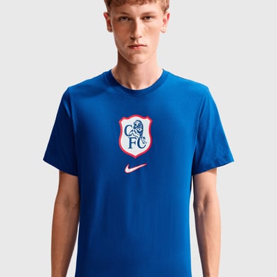 Camiseta con escudo del Chelsea Nike (azul claro)
