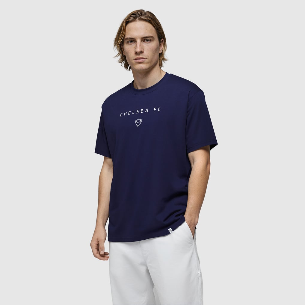 Chelsea FC Established T-Shirt Officiel Pour Adulte - Bleu Marine