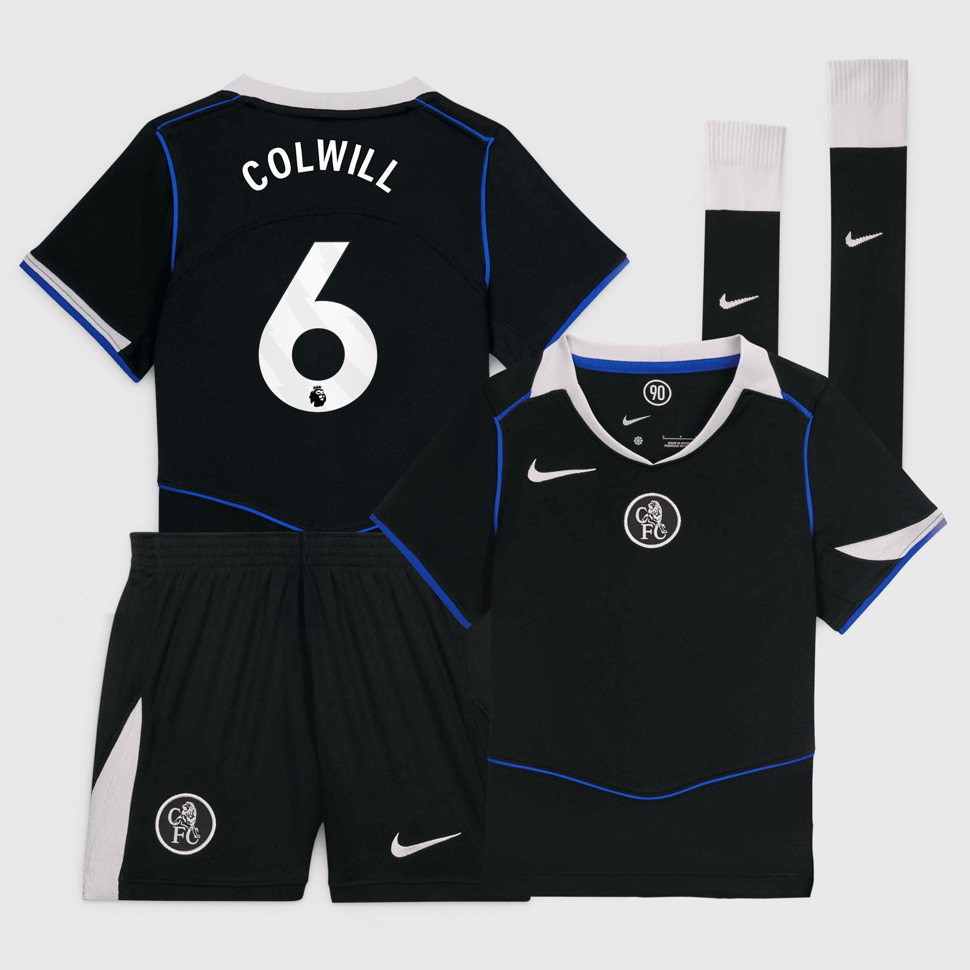 Chelsea Nike Home Stadium Shirt 2025-26 - Kids with Colwill 6 