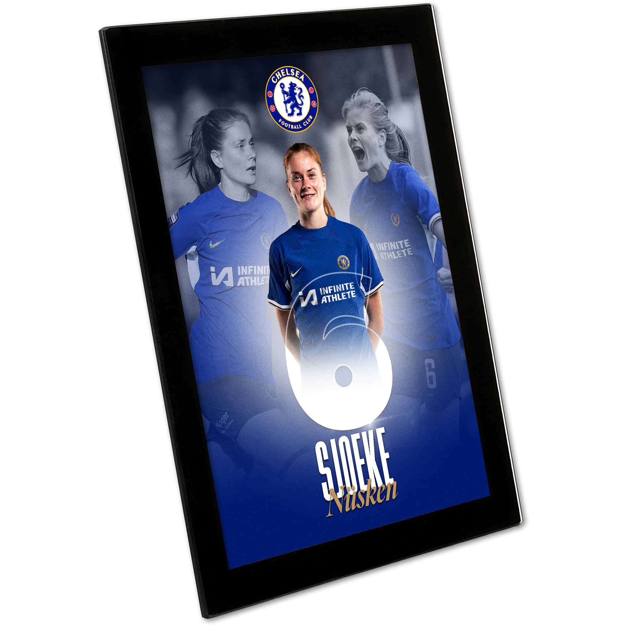 Chelsea Sjoeke Nusken 2023-24 Print - Glass Frame - 8 x 6 Inch