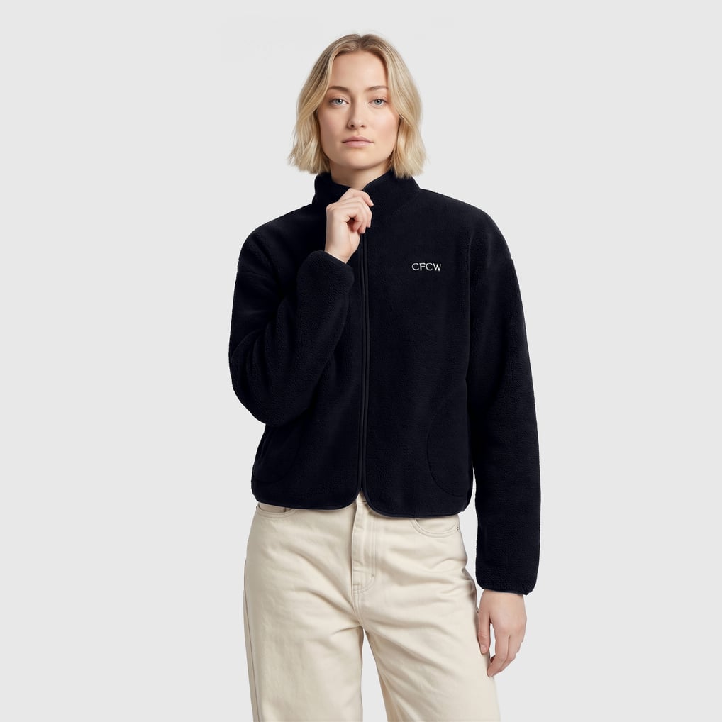 Chelsea Teddy Fleece Jacket - Navy - Womens