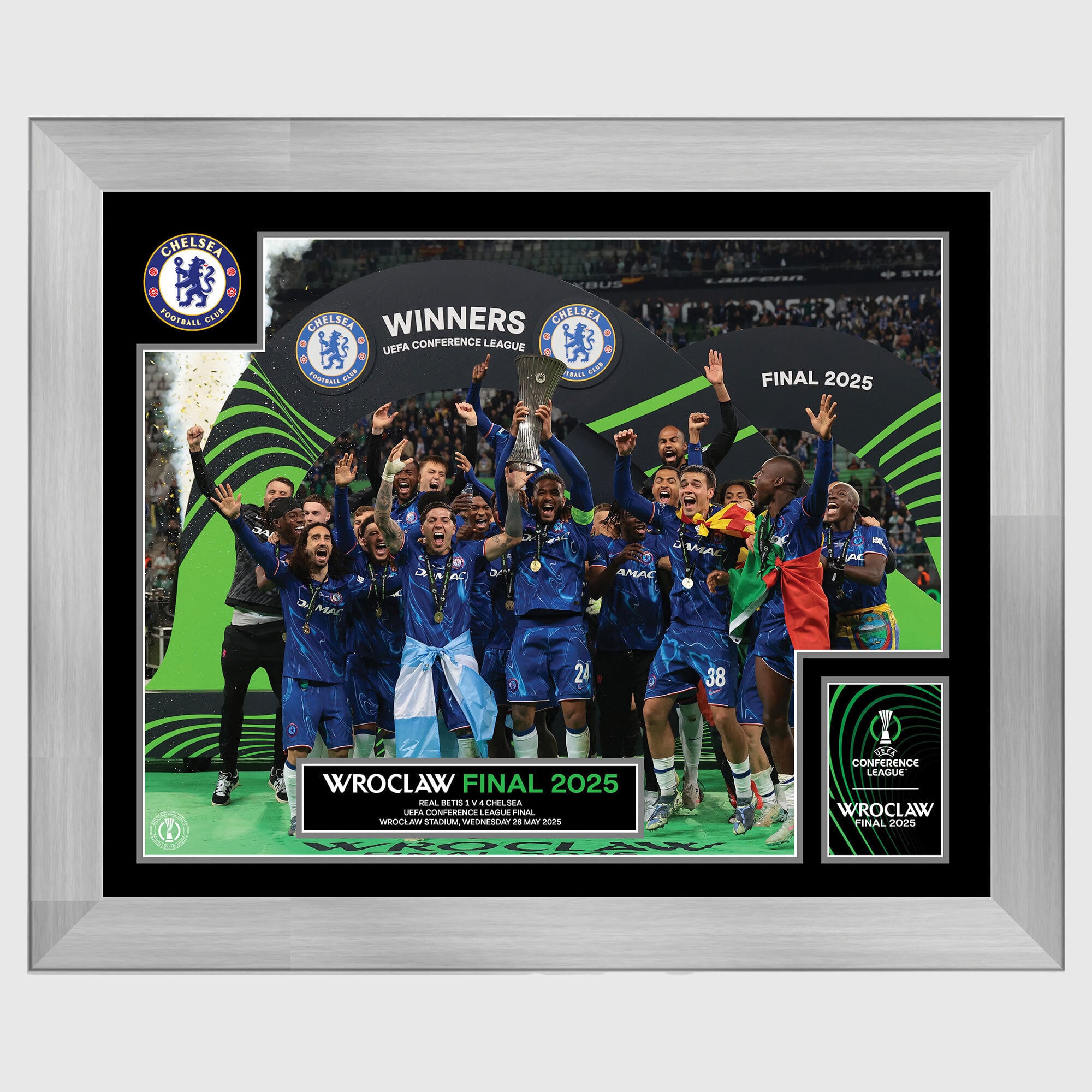チェルシー UEFAカンファレンス優勝者 - トロフィーリフト 16 x 12 