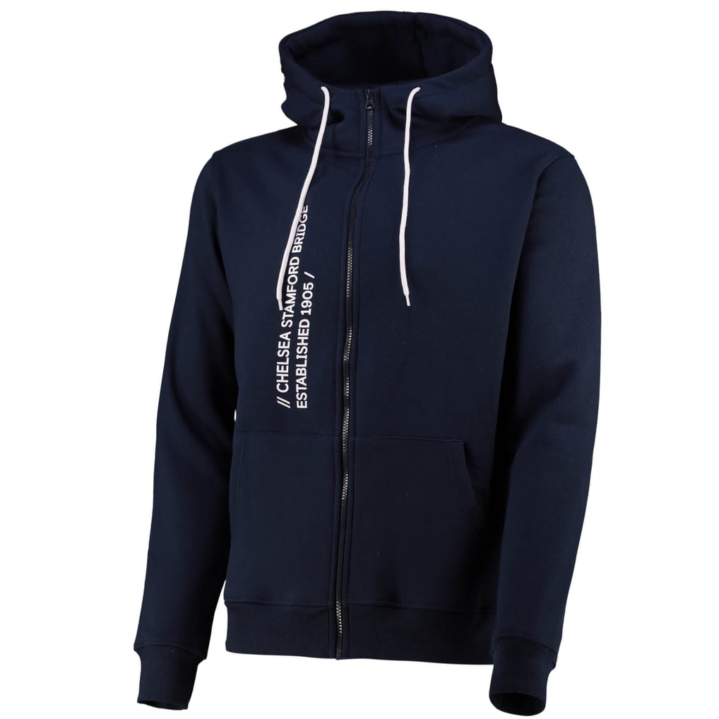 Chelsea Zip Through Hoody - Navy - Mens