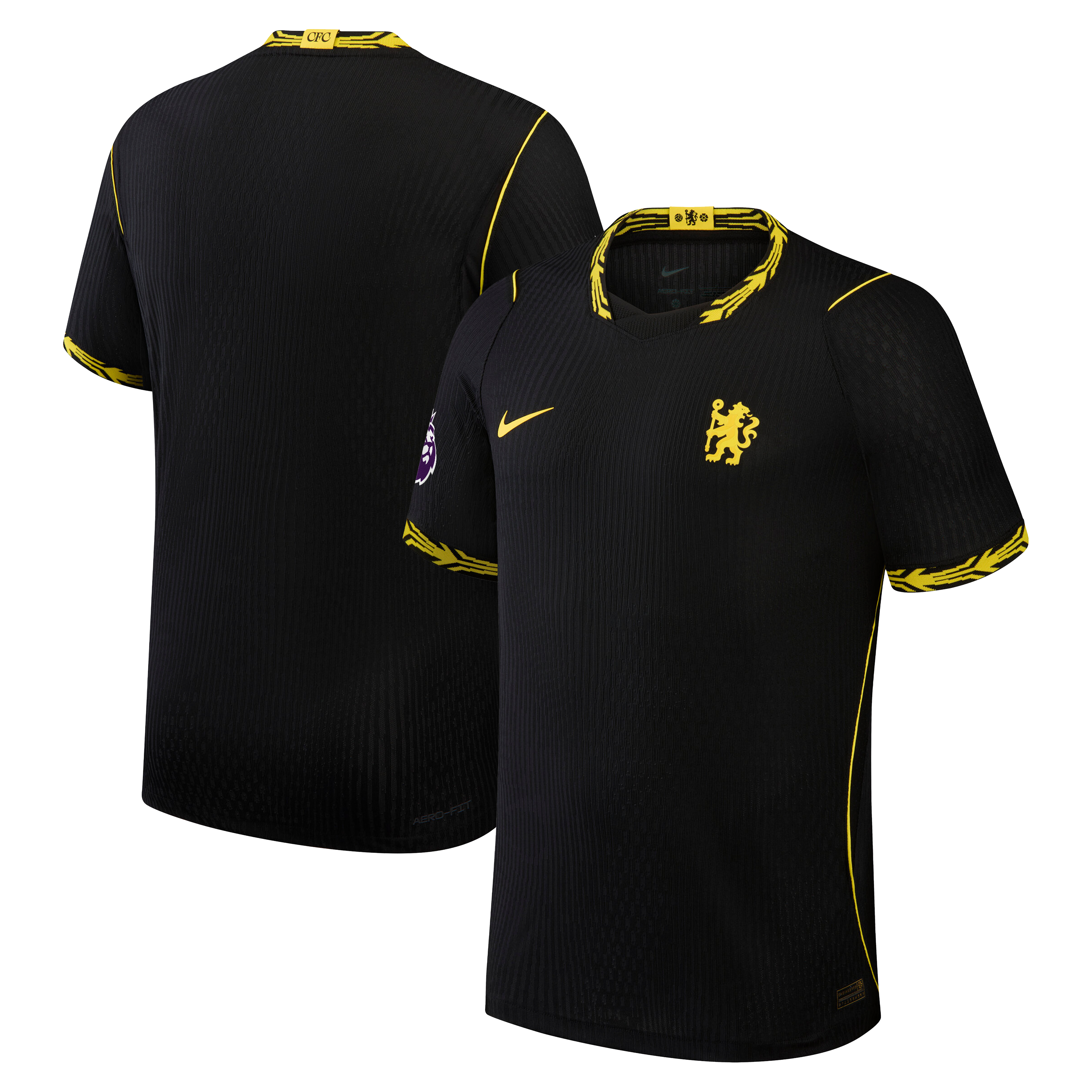 Maillot domicile authentique Nike Chelsea bleu pour homme, saison 2026/27, avec patch.