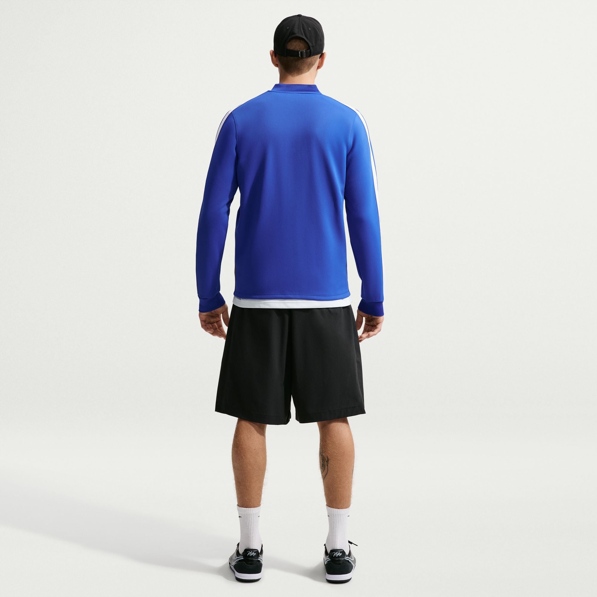 Veste Nike Chelsea Strike bleue pour homme, fermeture éclair intégrale Dri-FIT
