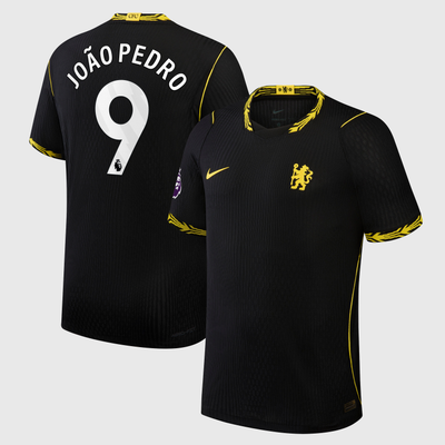 Maillot authentique extérieur noir de João Pedro (Chelsea, Nike, saison 2026/27)