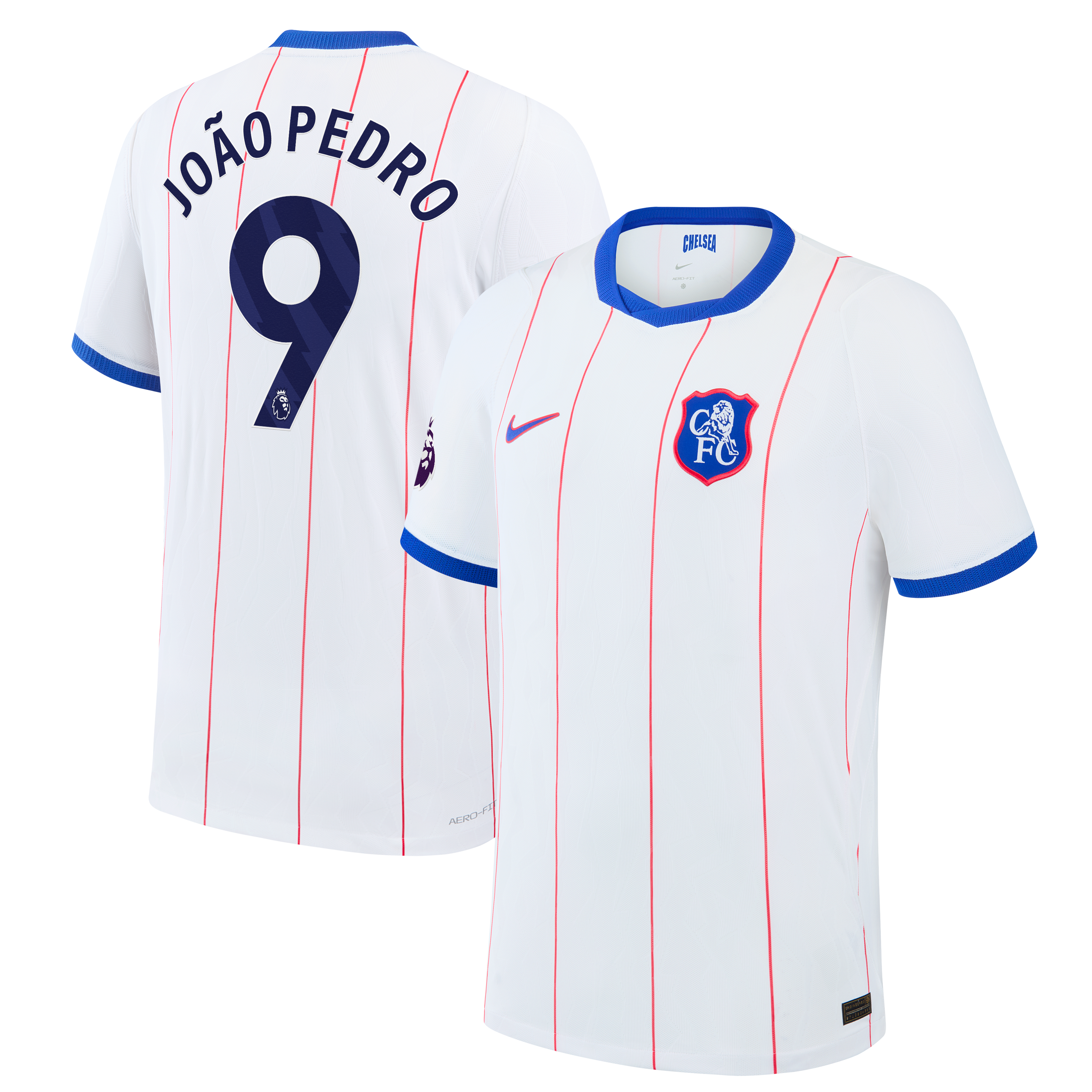 Maillot authentique Nike João Pedro blanc Chelsea 2026/27 Third Match pour homme