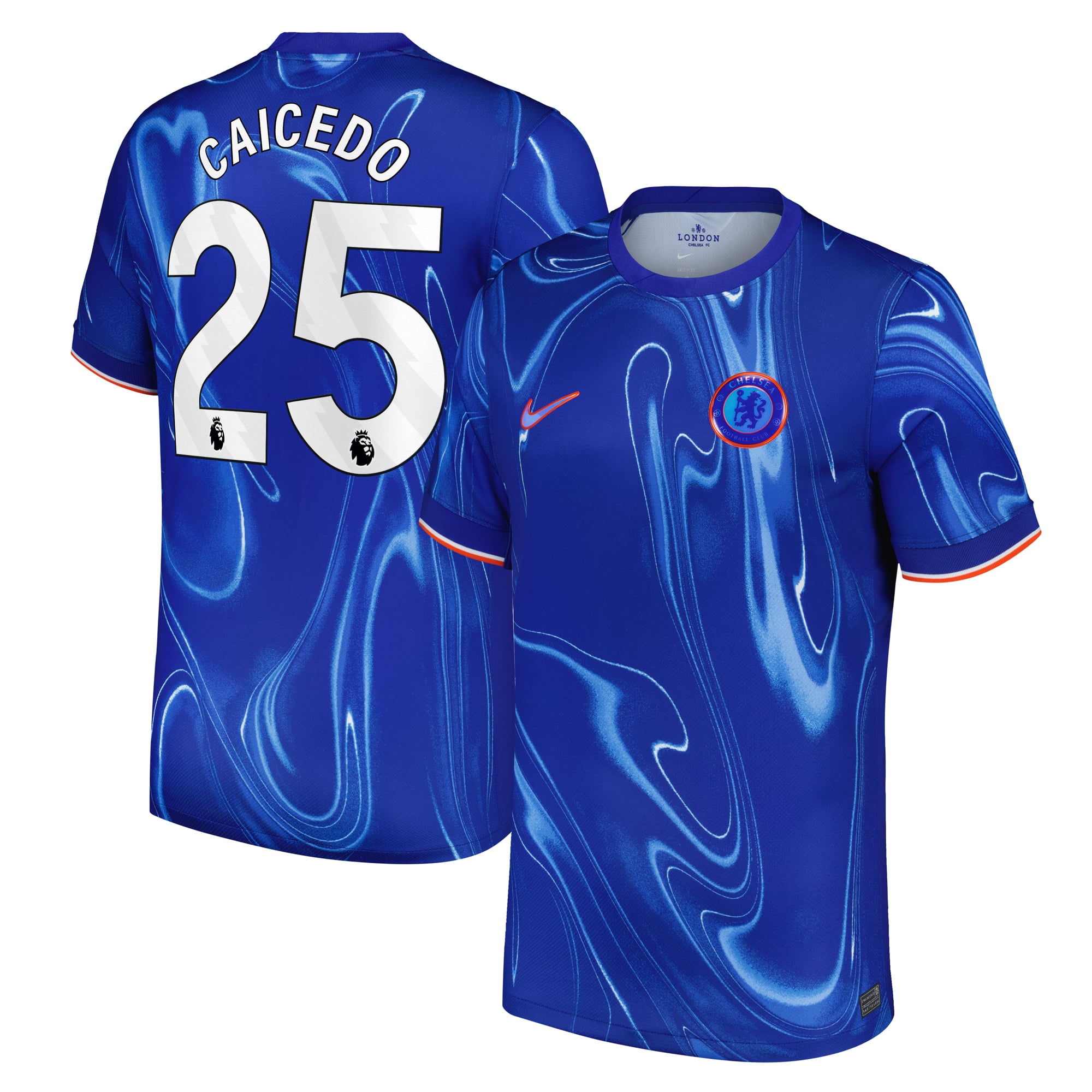 Moisés Caicedo Chelsea Nike 2024/25 Home Replica Player Jersey - Blue