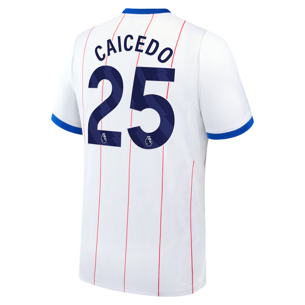 Men's Nike Moisés Caicedo White Chelsea 2026/27 Third Stadium Replica ...