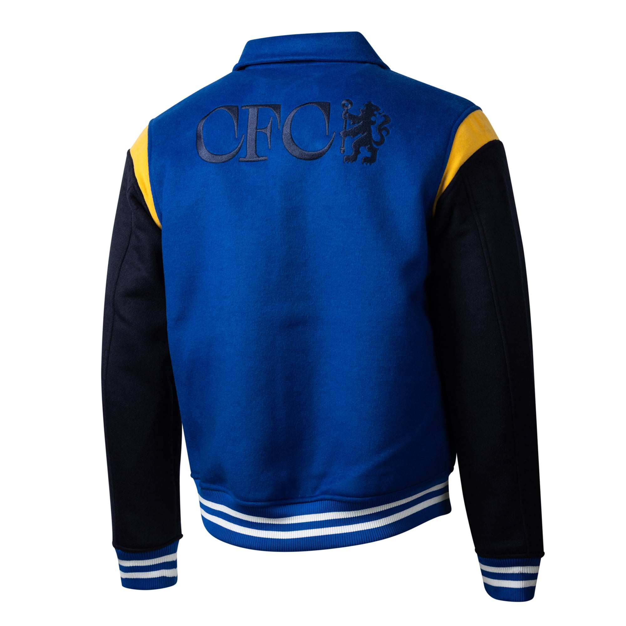 Veste universitaire Chelsea Victory bleue à boutons-pression pour homme, de marque Sport Design Sweden.