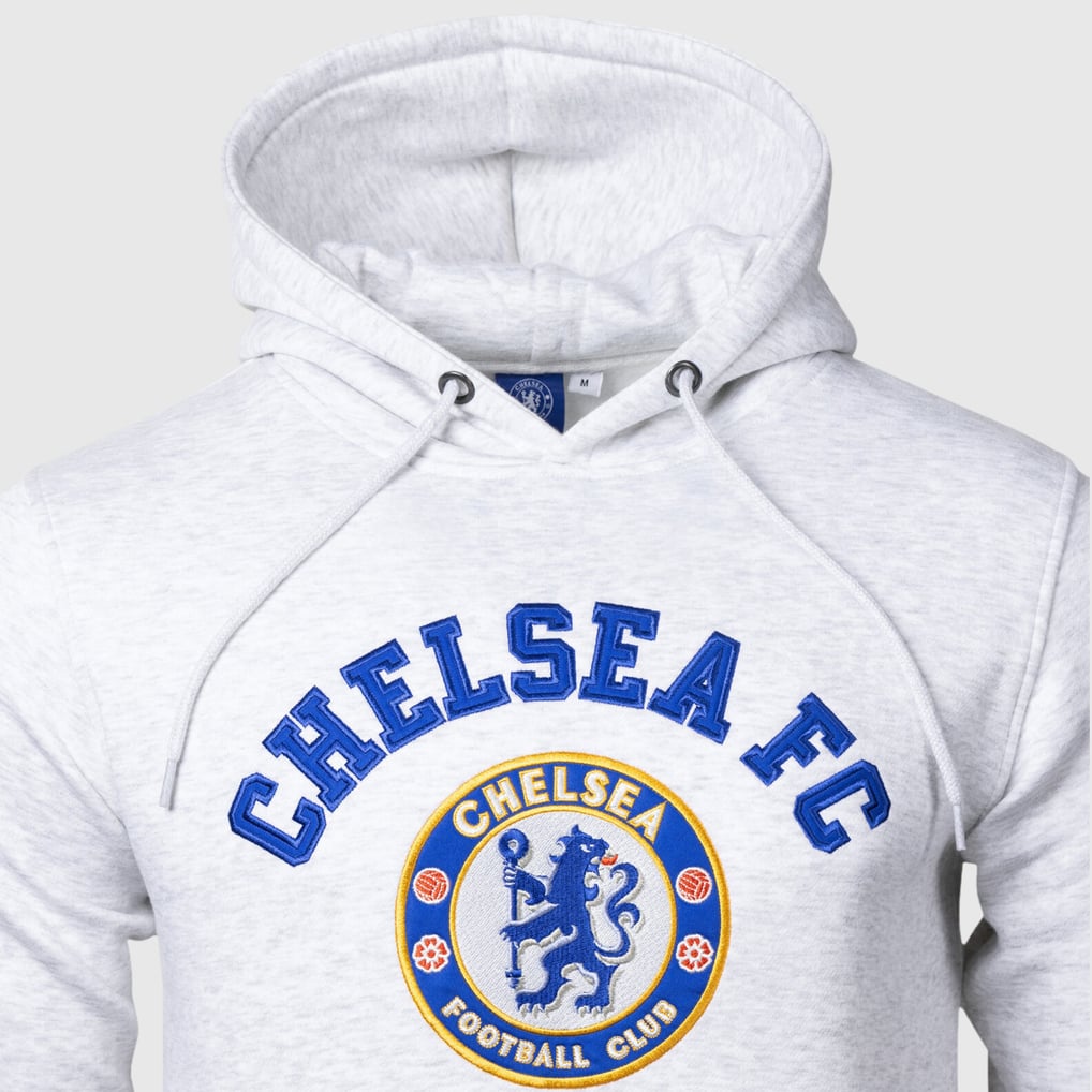 Chelsea Sport Design Sweden Core Crest Relaxed Pullover Hoodie - Gray