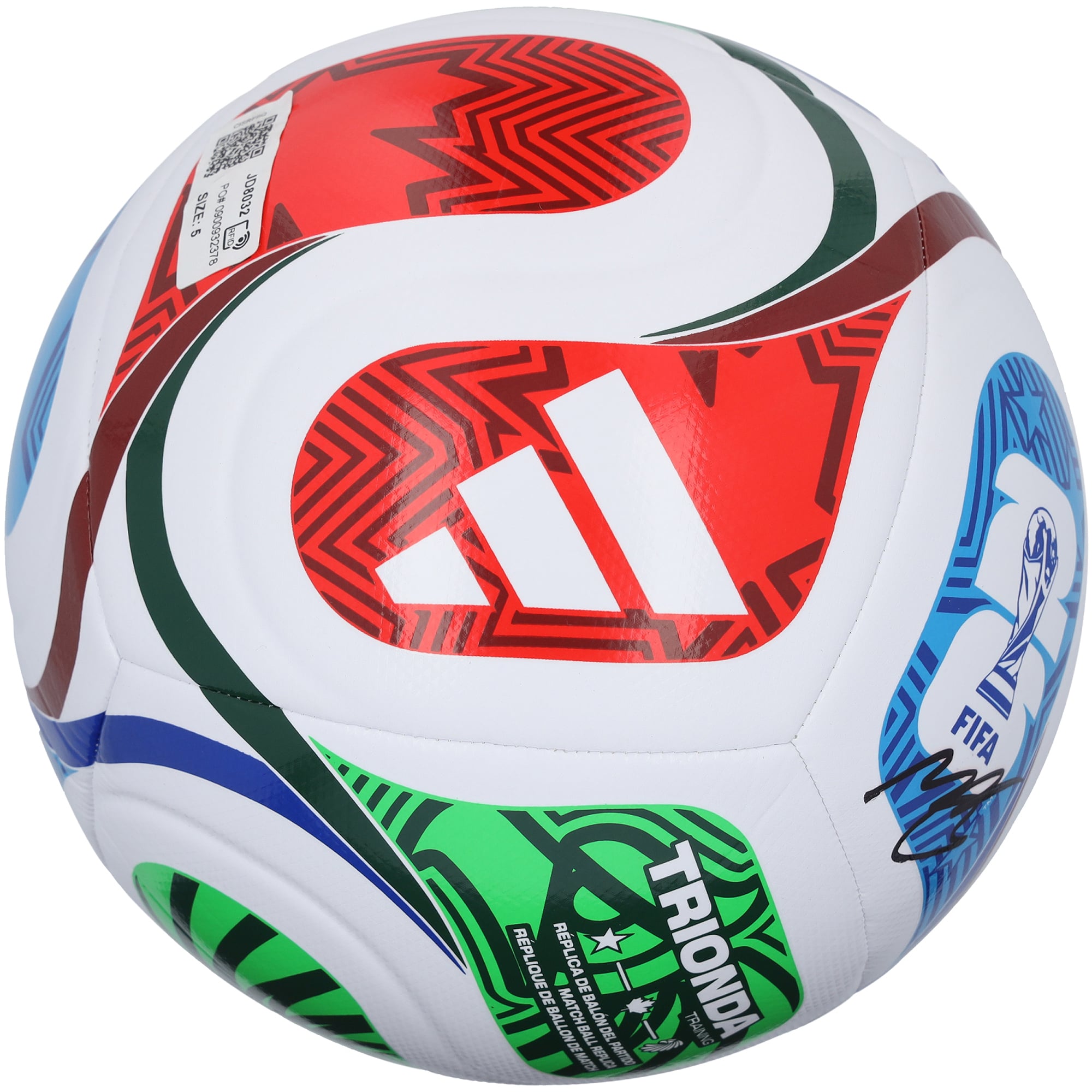 Moisés Caicedo Chelsea Autographed 2026 FIFA World Cup Trionda adidas Soccer Ball