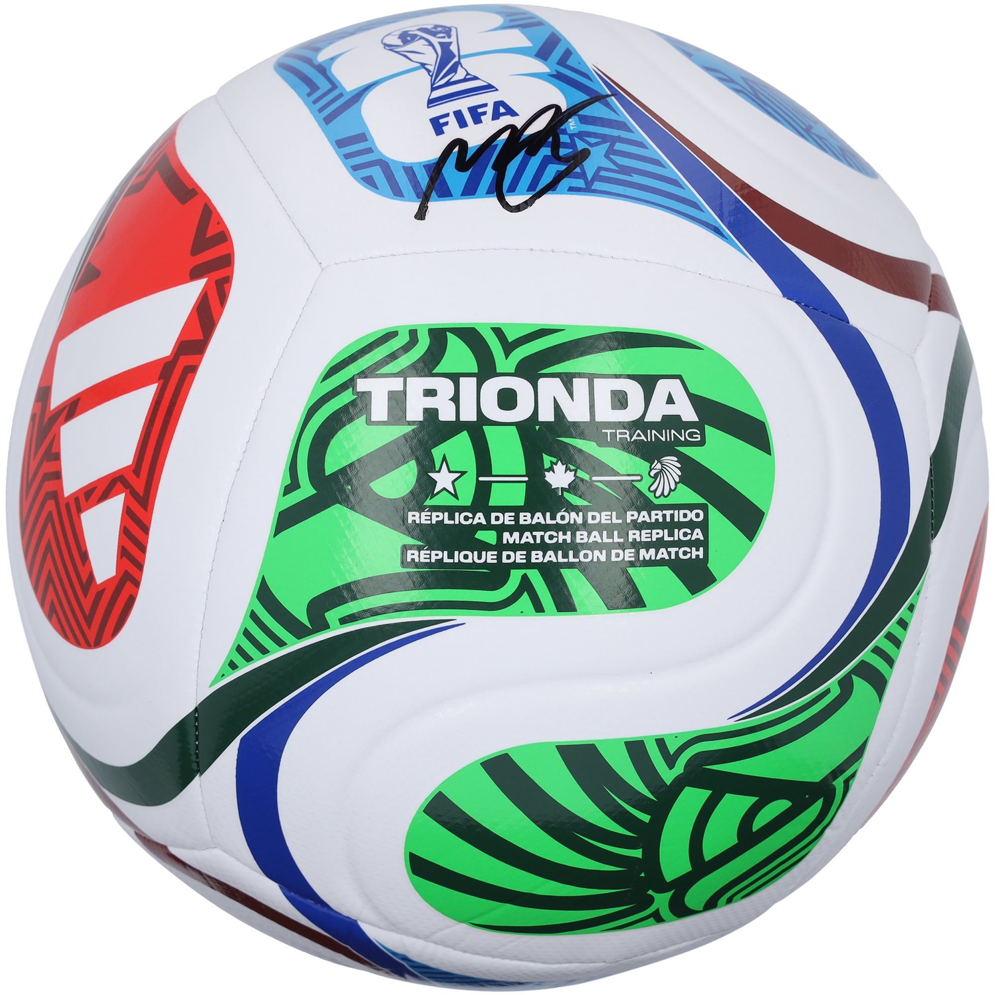 Moisés Caicedo Chelsea Autographed 2026 FIFA World Cup Trionda adidas Soccer Ball