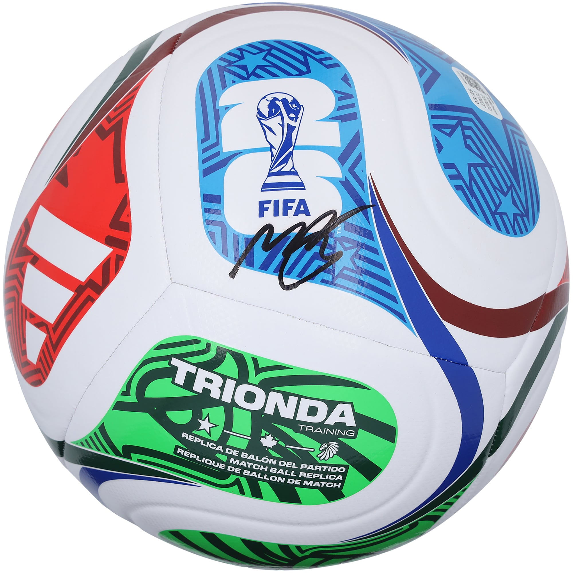 Moisés Caicedo Chelsea Autographed 2026 FIFA World Cup Trionda adidas Soccer Ball