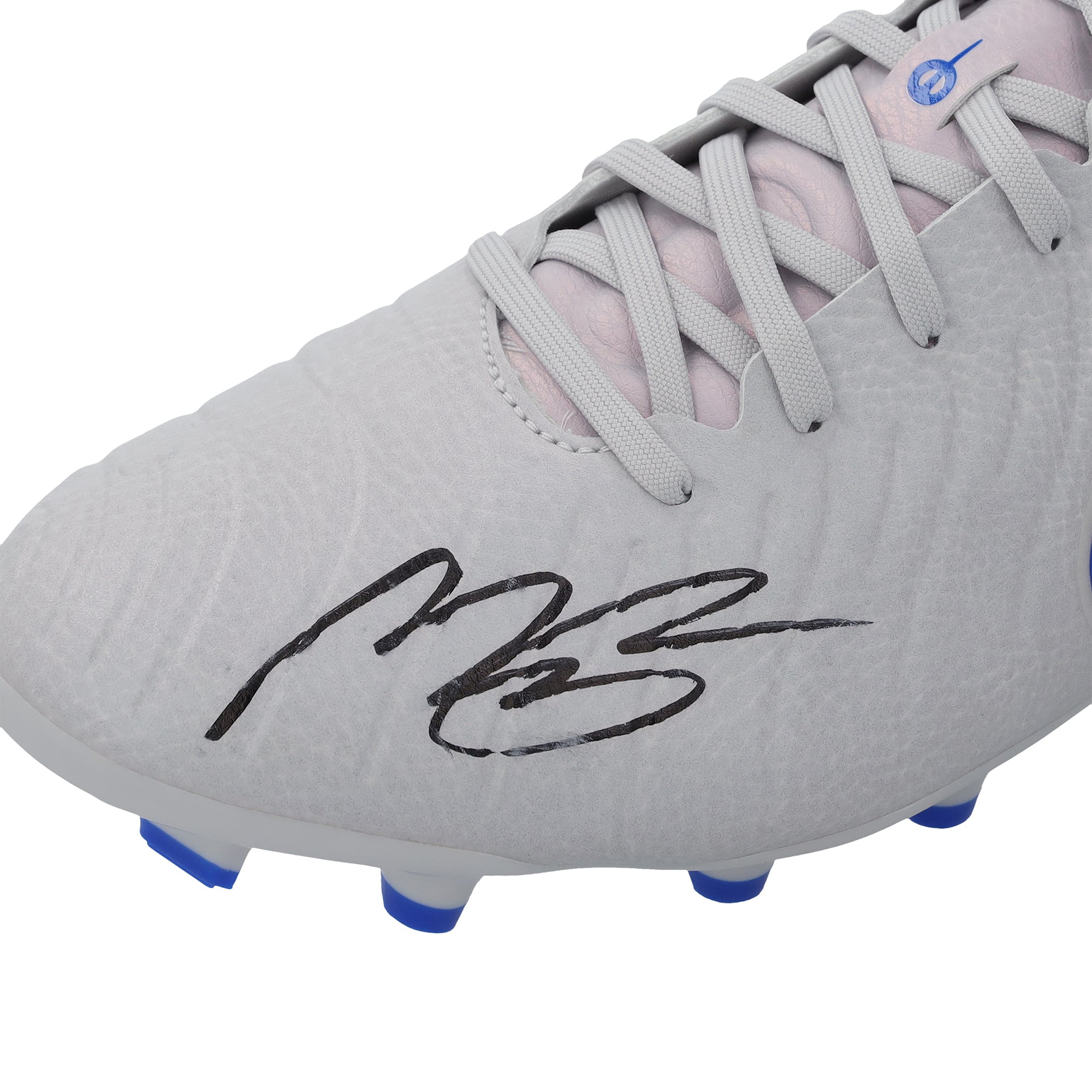Moisés Caicedo Chelsea Autographed Blue/Pink Nike Tiempo Legend 10 Soccer Cleat