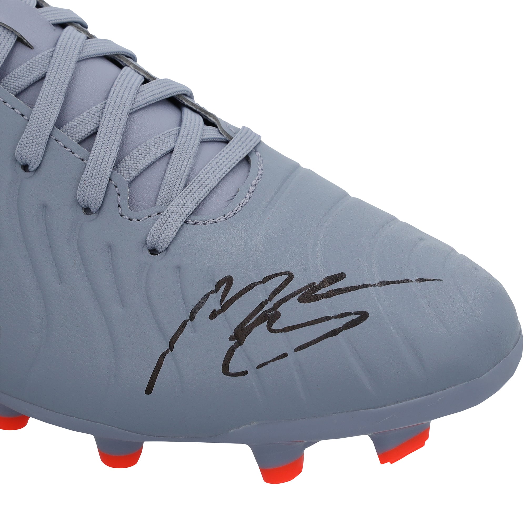 Moisés Caicedo Chelsea Autographed Gray/Orange Nike Tiempo Legend 10 Soccer Cleat