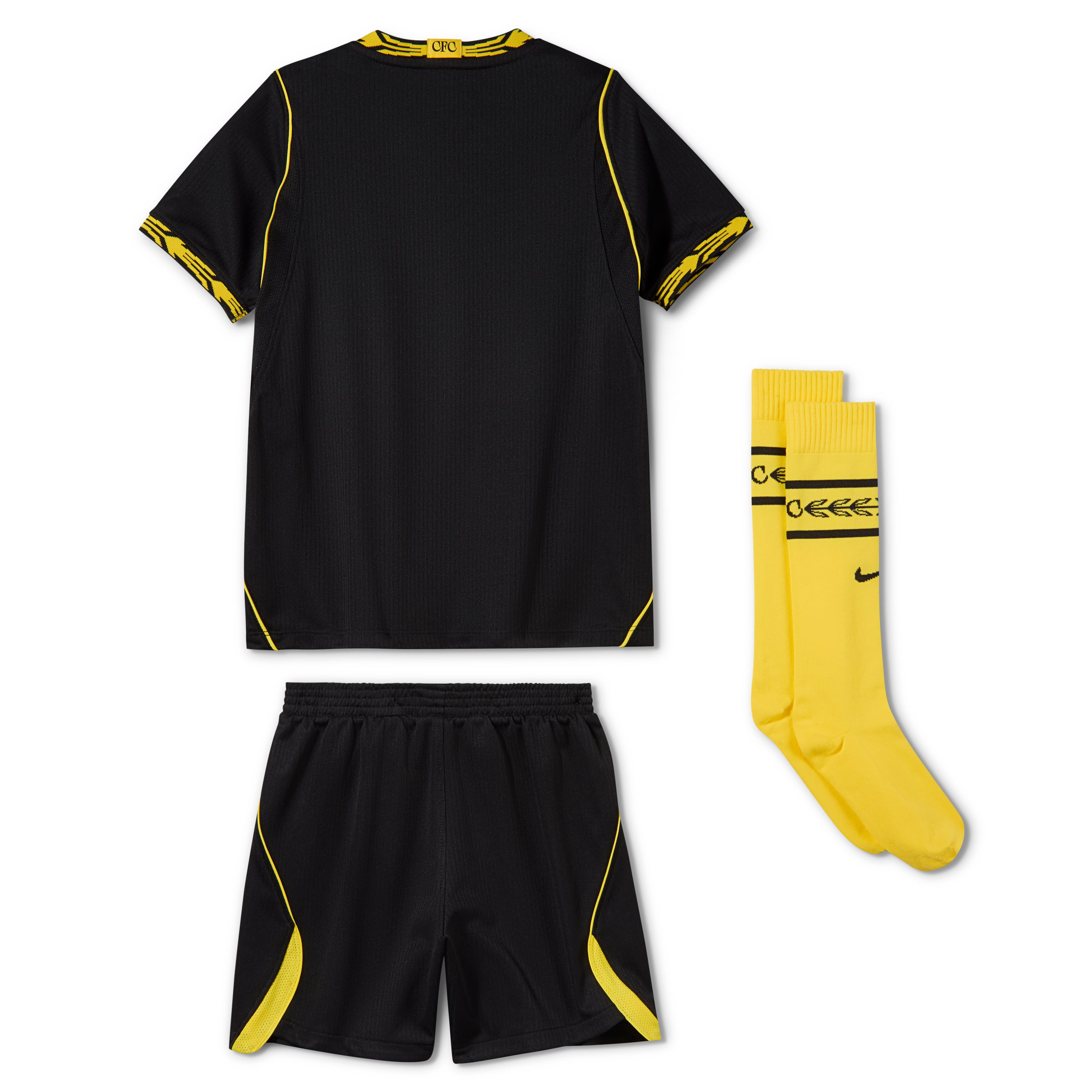 Ensemble réplique du maillot extérieur Nike Chelsea noir pour enfants d'âge préscolaire (saison 2026/27).