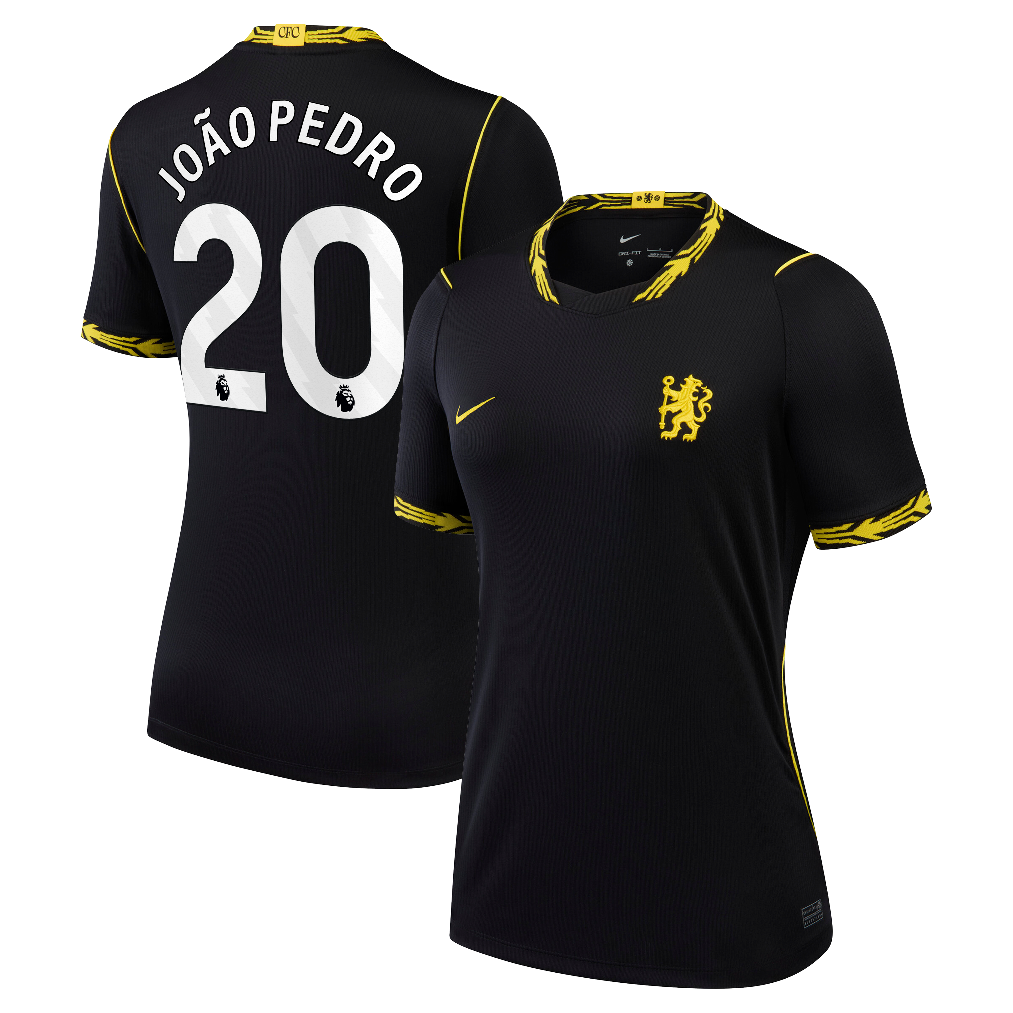 Maillot réplique domicile Chelsea bleu Nike João Pedro pour femme, saison 2026/27