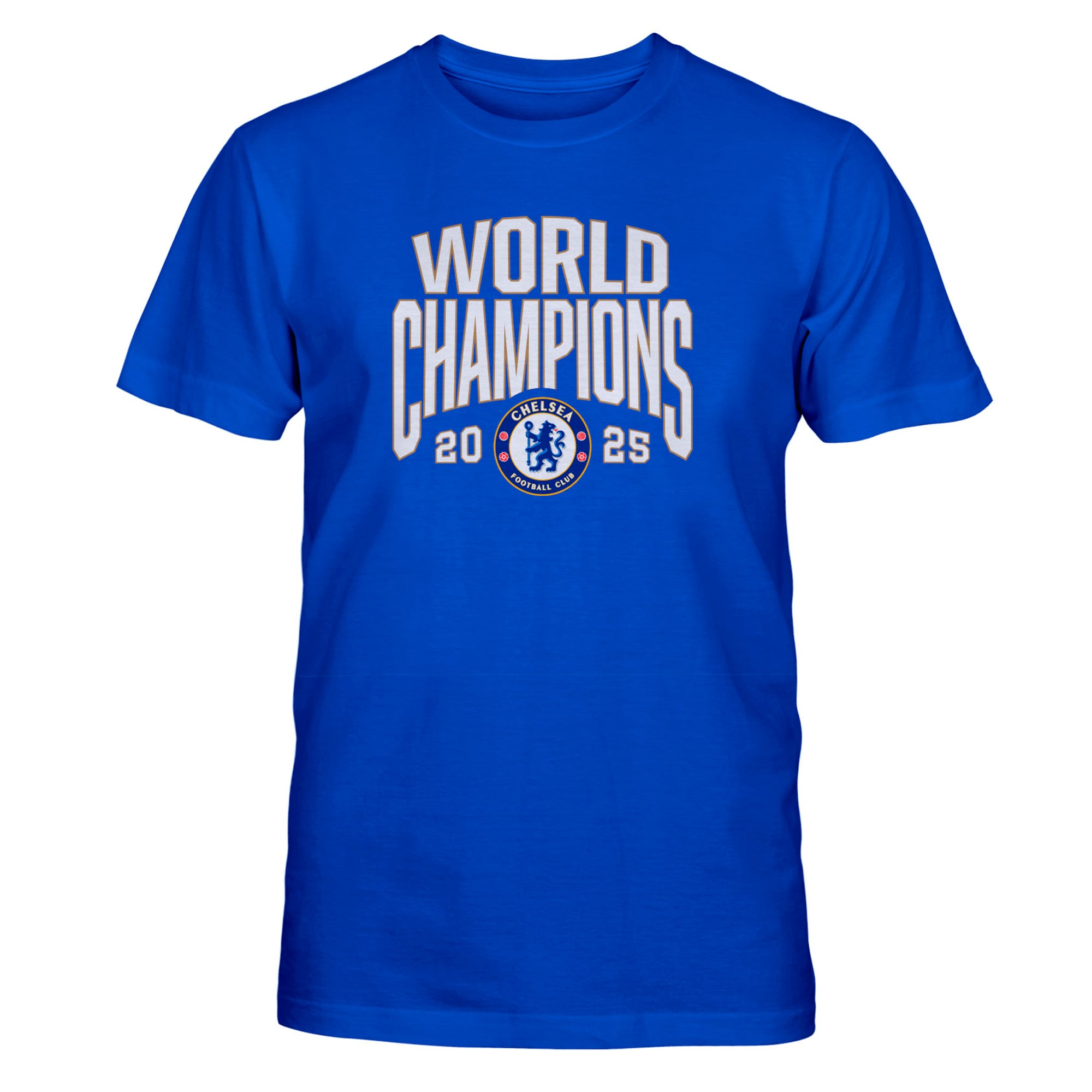 T-shirt bleu Chelsea Champions du monde pour jeunes 1863FC