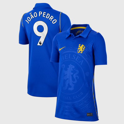 Maillot domicile réplique Stadium bleu de João Pedro (Chelsea, Nike Youth, saison 2026/27)