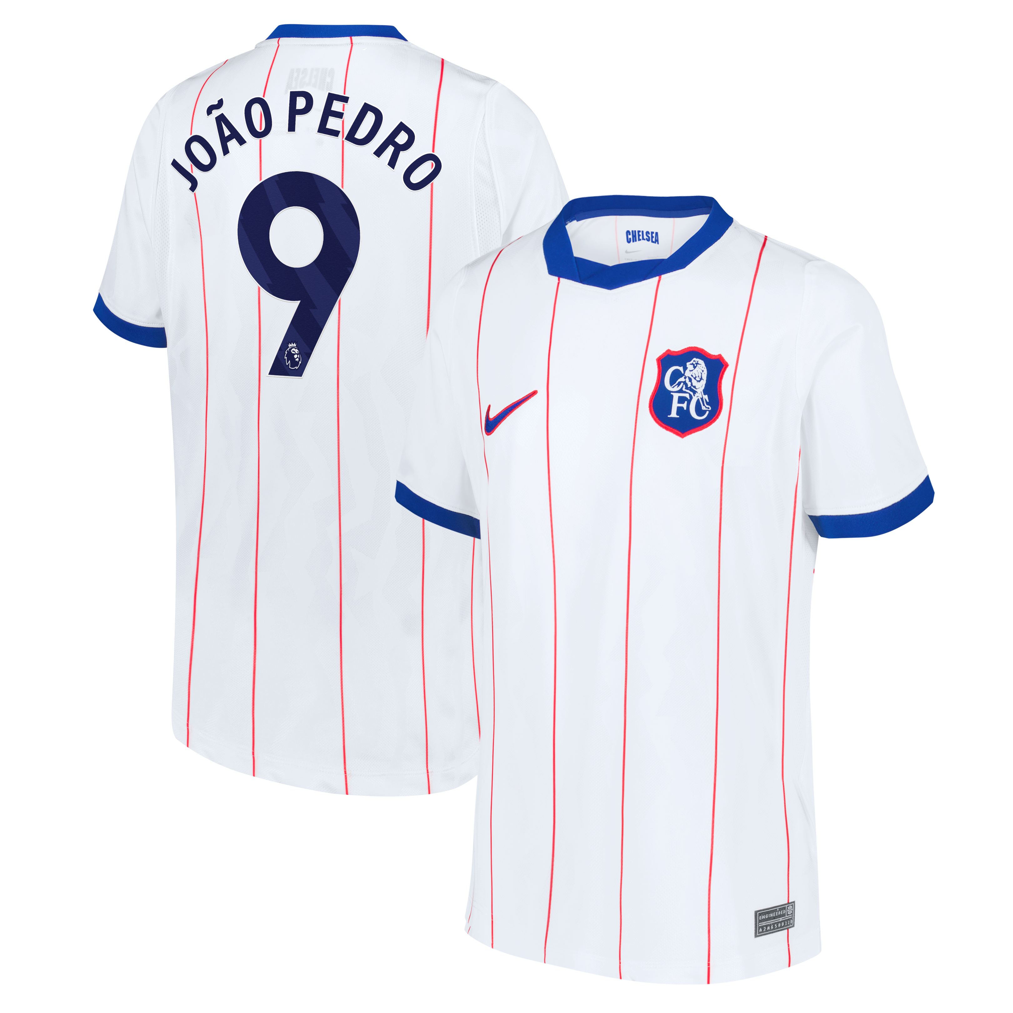 Maillot réplique Nike João Pedro blanc Chelsea 2026/27 Third Stadium pour enfant
