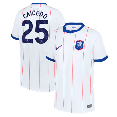 Maillot réplique Third Stadium de Moisés Caicedo (Chelsea) pour jeunes (saison 2026/27) - Blanc