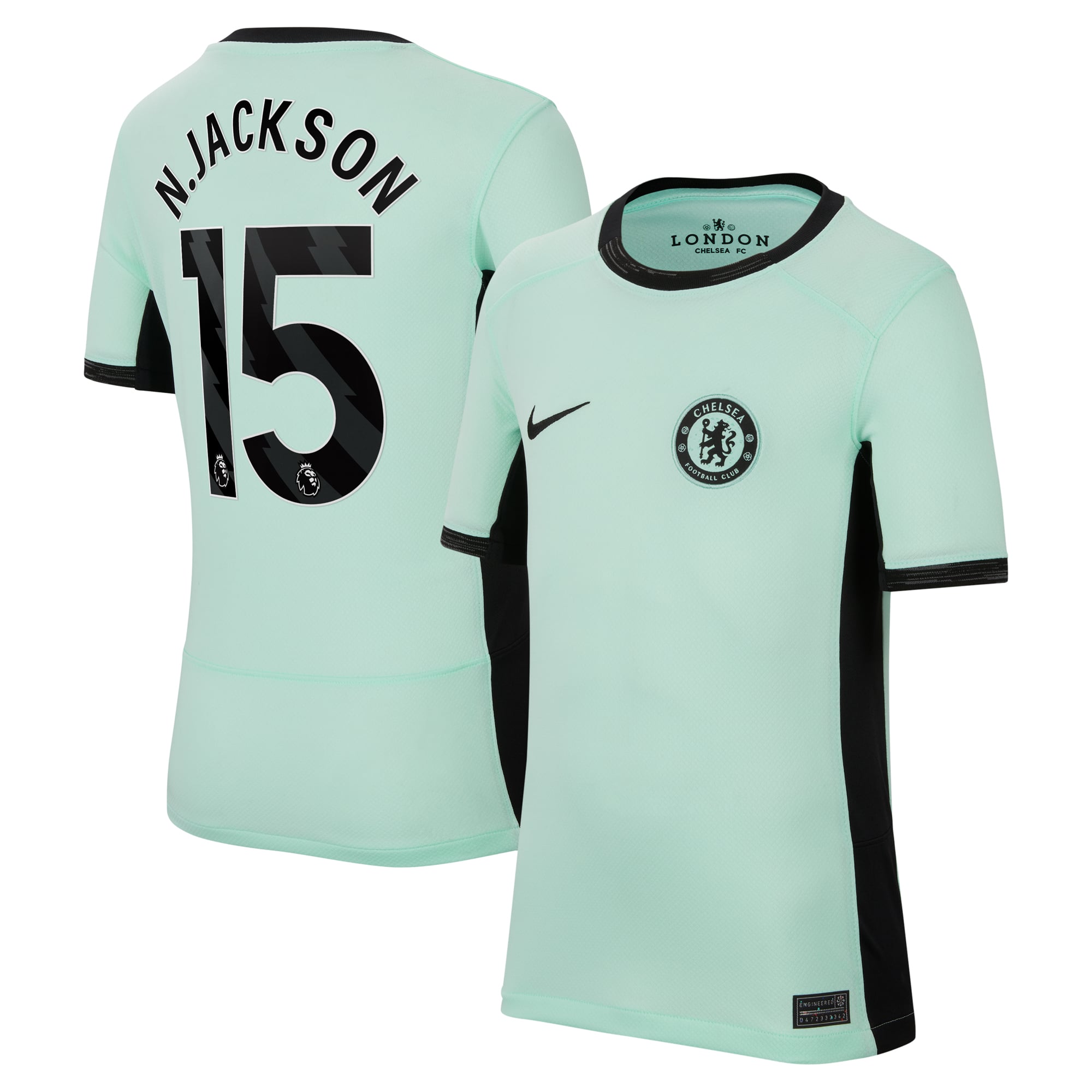 Youth Nike Nicolas Jackson Mint Chelsea 2023/24 Third Stadium 