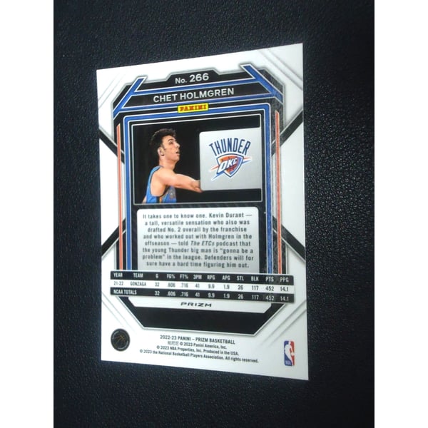 Chet Holmgren 2022-23 PANINI PRZIM SILVER PRIZM Card #266