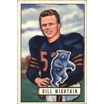 1951 Bowman #122 Bill Wightkin