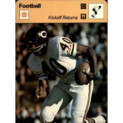 1977-79 Sportscaster Series 46 #4613 Kickoff Returns