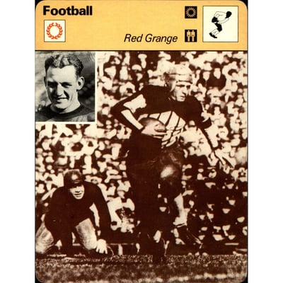 1977-79 Sportscaster Series 6 #613 Red Grange