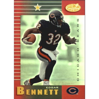 1999 Leaf Certified Mirror Red #19 Edgar Bennett