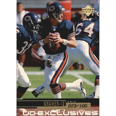 1999 Upper Deck Exclusives 100 #39 Erik Kramer