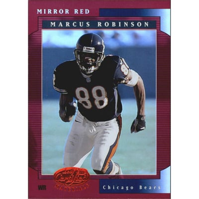 2001 Leaf Certified Materials Mirror Red #60 Marcus Robinson