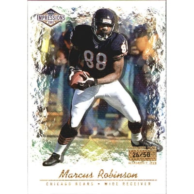 2001 Pacific Impressions Premiere Date #26 Marcus Robinson
