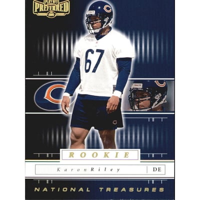 2001 Playoff Preferred National Treasures Gold #173 Karon Riley