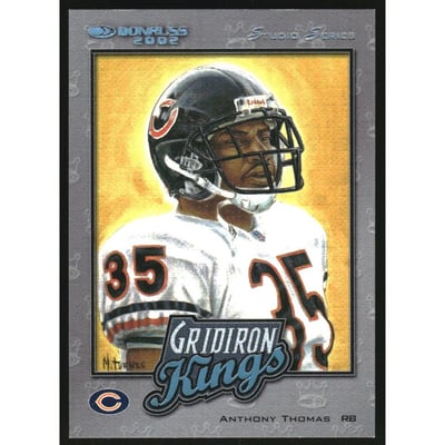2002 Donruss Gridiron Kings Studio Inserts #GK6 Anthony Thomas