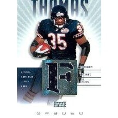 2002 UD Graded Jerseys #G5AT Anthony Thomas/75