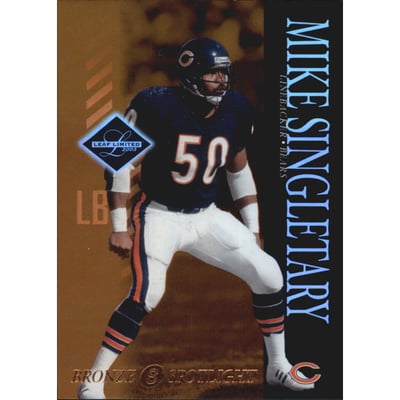 2003 Leaf Limited Bronze Spotlight #12 Mike Singletary