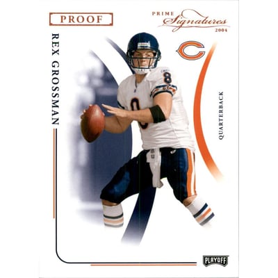 2004 Playoff Prime Signatures Bronze Proofs #18 Rex Grossman
