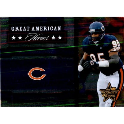 2005 Leaf Rookies and Stars Great American Heroes Blue #GAH21 Richard Dent